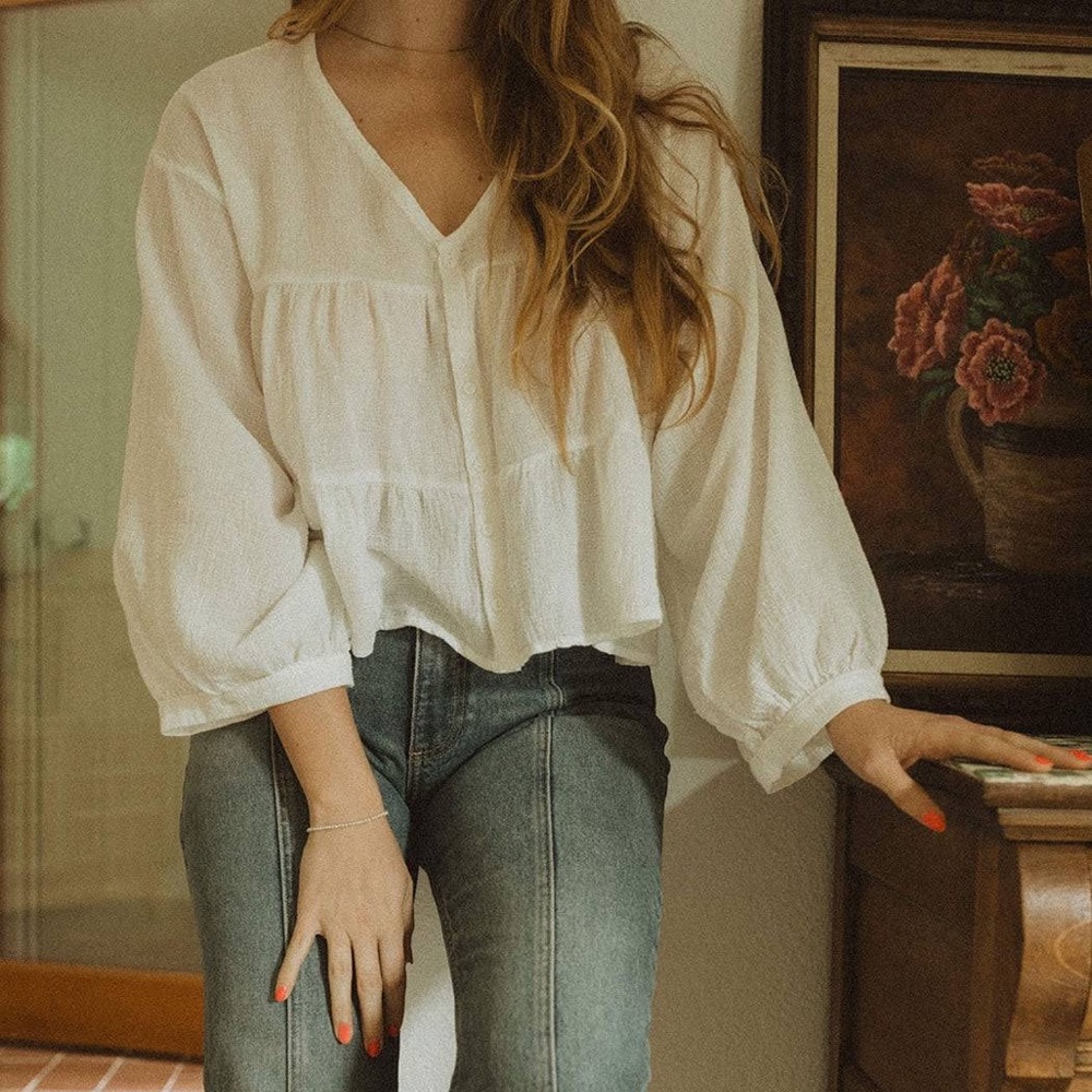 Esby White Blouse